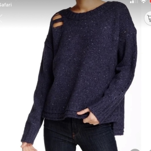 Wildfox After Party wool blend distressed sweater S - Picture 14 of 16